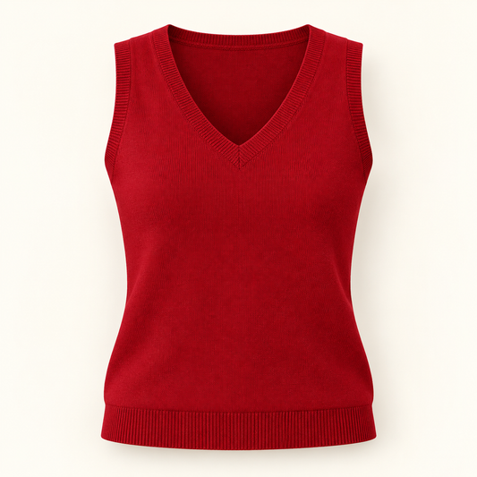 Women’s V-Neck Sleeveless Knit Sweater Vest