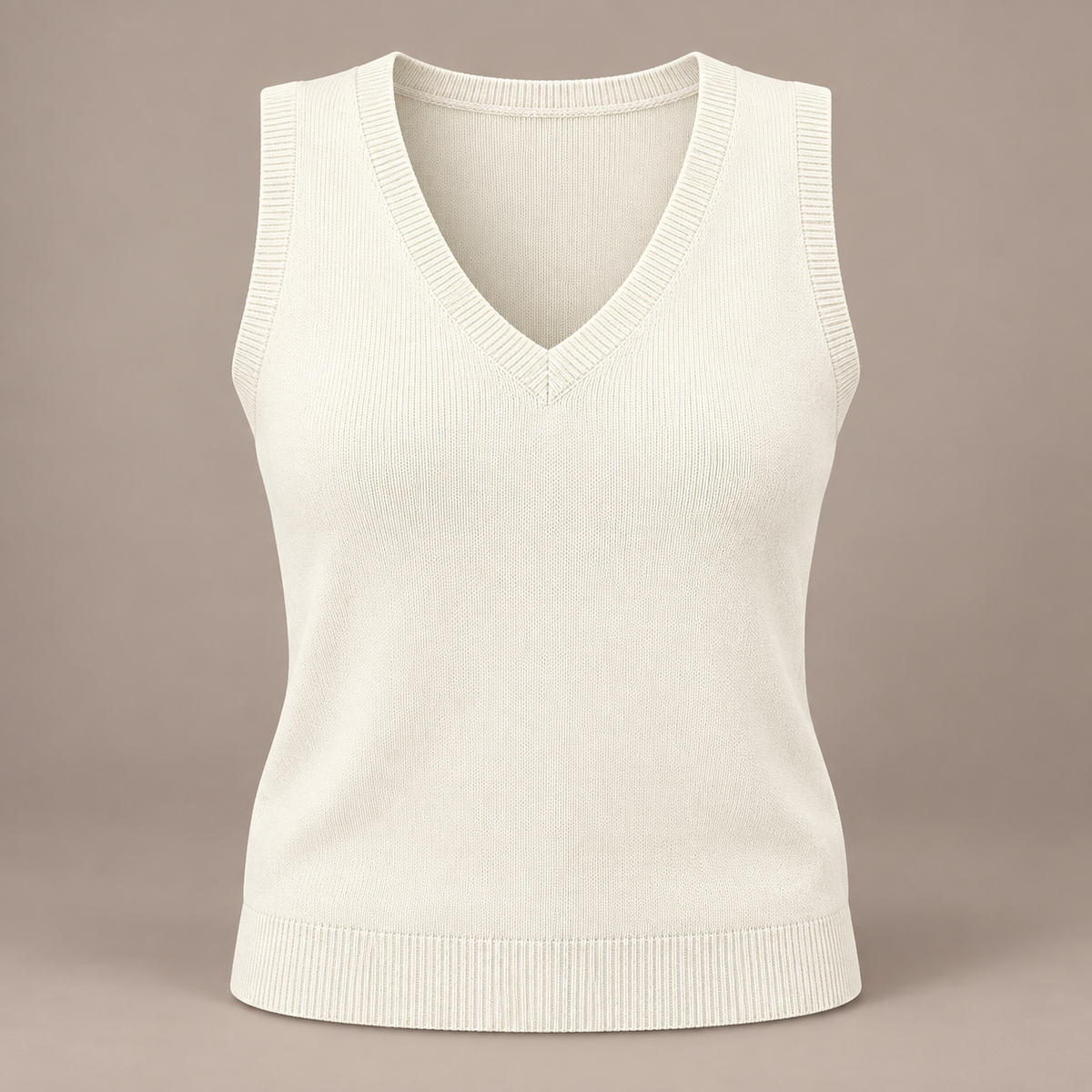 Women’s V-Neck Sleeveless Knit Sweater Vest