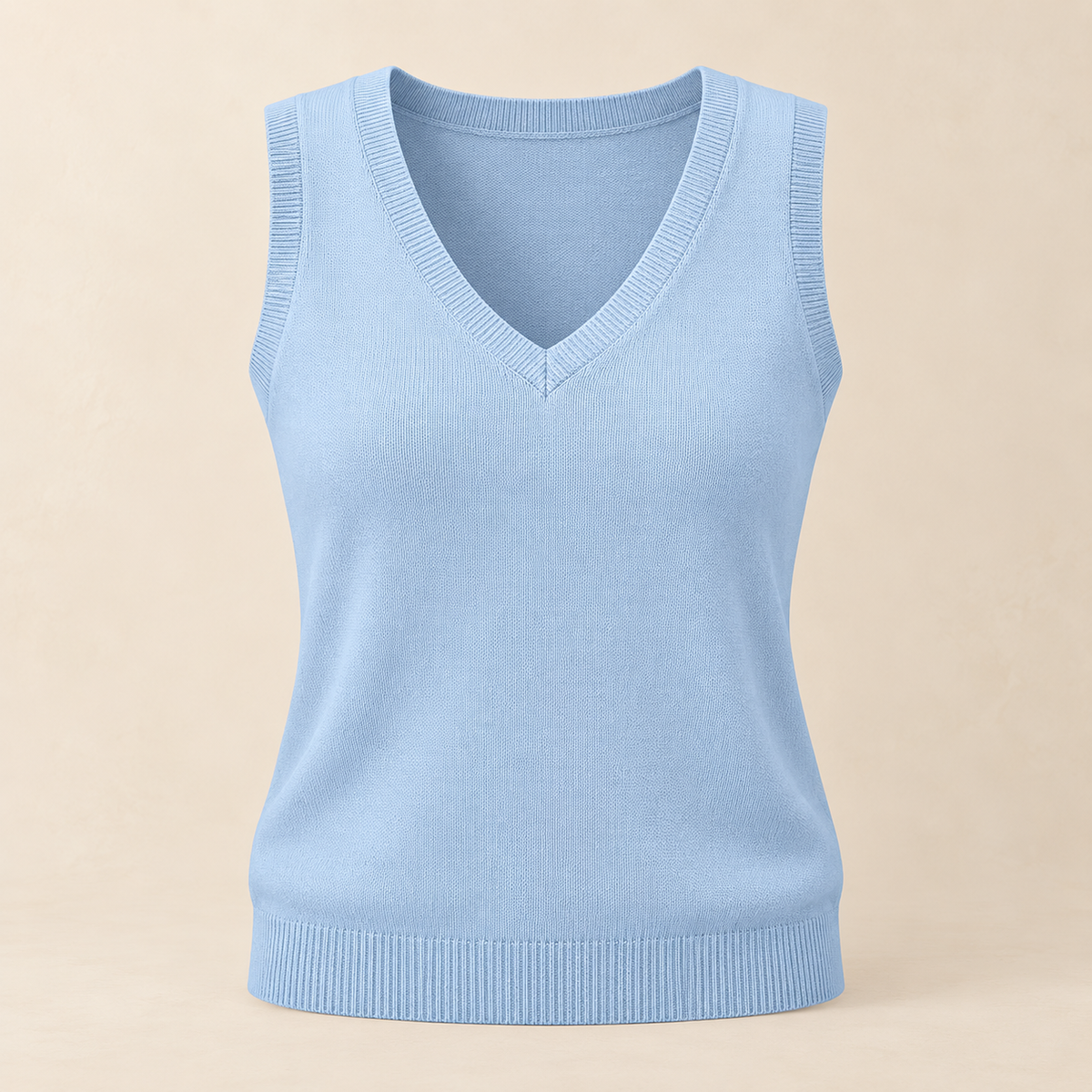 Women’s V-Neck Sleeveless Knit Sweater Vest
