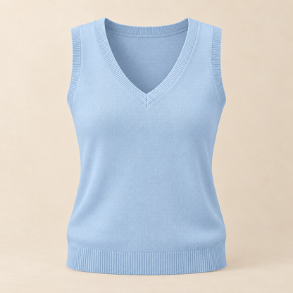 Women’s V-Neck Sleeveless Knit Sweater Vest