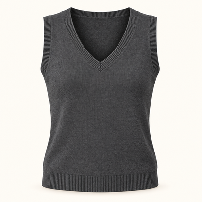 Women’s V-Neck Sleeveless Knit Sweater Vest