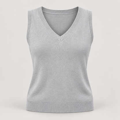 Women’s V-Neck Sleeveless Knit Sweater Vest